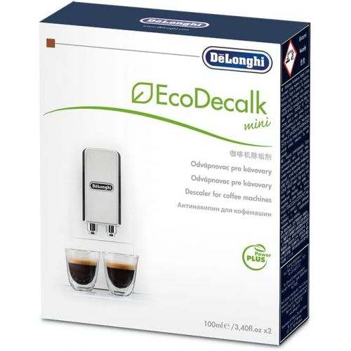 드롱기 [아마존베스트]DeLonghi EcoDecalk Descaler, Eco-Friendly Universal Descaling Solution for Coffee & Espresso Machines, 2-Pack (1 use per pack)