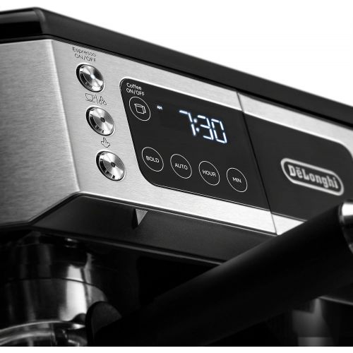 드롱기 [아마존베스트]DeLonghi All-in-One Combination Coffee Maker & Espresso Machine + Advanced Adjustable Milk Frother for Cappuccino & Latte + Glass Coffee Pot 10-Cup, COM532M