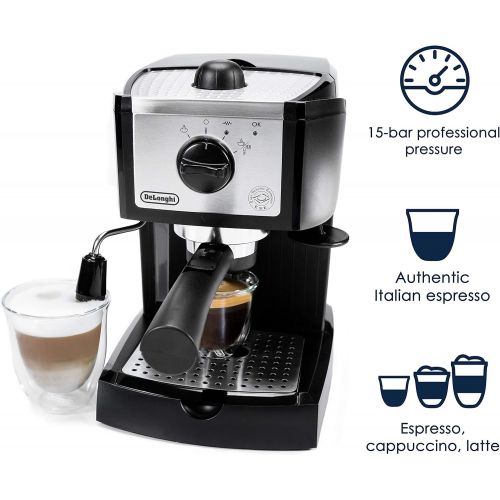 드롱기 [아마존베스트]DeLonghi 15 bar Pump Espresso and Cappuccino Maker, Black