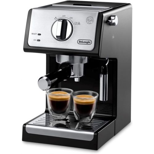 드롱기 [아마존베스트]DeLonghi A-3220-RMB Espresso Cappuccino Maker Manual Frother, 9.6 x 7.2 x 11.9, Black