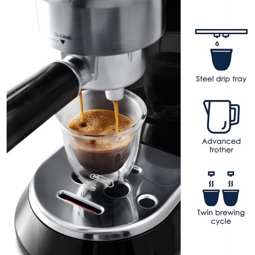 드롱기 [아마존베스트]DeLonghi Dedica 5-Bar Pump Espresso Machine, Black