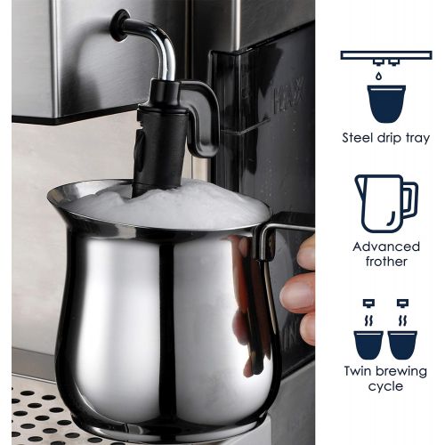 드롱기 DeLonghi 15 bar Pump Espresso Maker, EC702, Metal