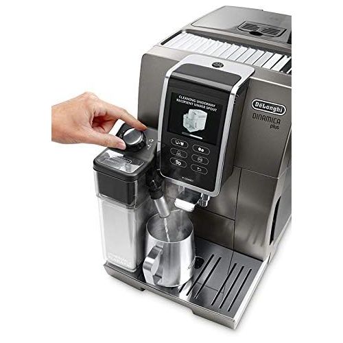 드롱기 DeLonghi ECAM37095TI Dinamica Plus Fully Automatic Espresso Machine, Titanium