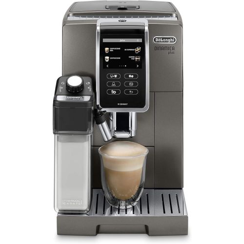 드롱기 DeLonghi ECAM37095TI Dinamica Plus Fully Automatic Espresso Machine, Titanium