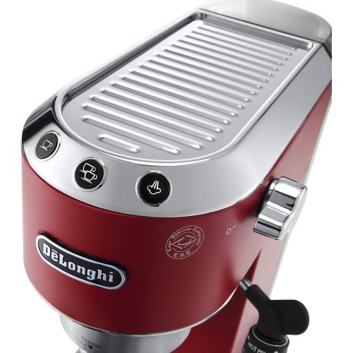 드롱기 [아마존베스트]DeLonghi America, Inc EC685R Dedica Deluxe 15-Bar Pump Espresso Machine, Red