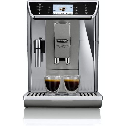 드롱기 [아마존베스트]De’Longhi DeLonghi PrimaDonna Elite Fully Automatic Coffee Machine with Milk System, Cappuccino and Espresso at the Touch of a Button, Colour Display and App Control, Stainless Steel Front,