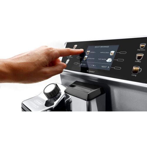 드롱기 [아마존베스트]De’Longhi DeLonghi PrimaDonna Class Fully Automatic Coffee Machine with Milk System, Cappuccino and Espresso at the Touch of a Button, 3.5 Inch TFT Colour Display and App Control