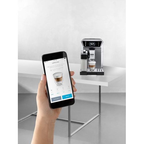 드롱기 [아마존베스트]De’Longhi DeLonghi PrimaDonna Class Fully Automatic Coffee Machine with Milk System, Cappuccino and Espresso at the Touch of a Button, 3.5 Inch TFT Colour Display and App Control