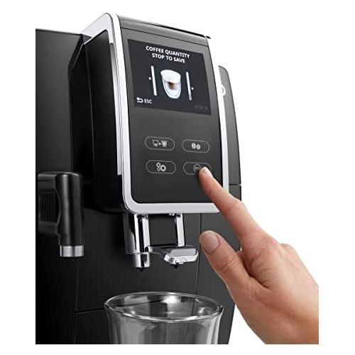 드롱기 De’Longhi DeLonghi Dinamica Plus ECAM 370.70.B Fully Automatic Coffee Machine with LatteCrema Milk System, Cappuccino & Espresso at the Push of a Button, 3.5 Inch TFT Touchscreen Colour Disp