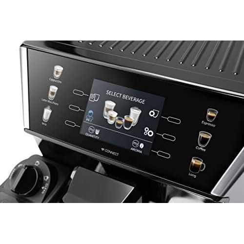 드롱기 De’Longhi DeLonghi eCAM 550.55. SB ECAM550.65.SB Coffee Machine, Autonomous, Fully Automatic, 2 Litres, Stainless Steel. Black and Silver, ECAM550.65.SB