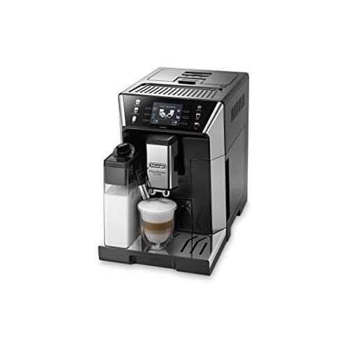드롱기 De’Longhi DeLonghi eCAM 550.55. SB Automatic Coffee Machine, 2 L, Stainless Steel, Black and Silver, ECAM550.65.SB