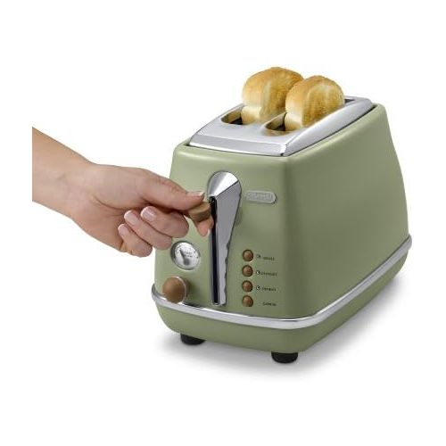 드롱기 De’Longhi DeLonghi CTOV 2103.BK Icona Vintage Toaster