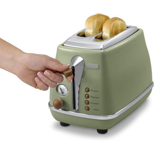 드롱기 De’Longhi DeLonghi CTOV 2103.BK Icona Vintage Toaster