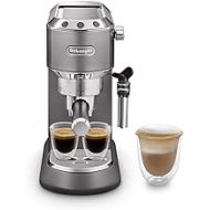 DeLonghi Dedica Style EC785.GY Traditional Barista Machine with Pump, Coffee Machine and Cappuccino, Grey