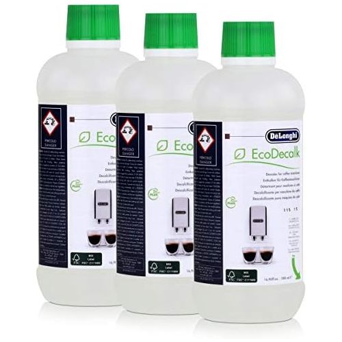 드롱기 De’Longhi 3?Pack DeLonghi Eco Descaler for Coffee Machines DLSC500?/ 8004399329492???500?ml