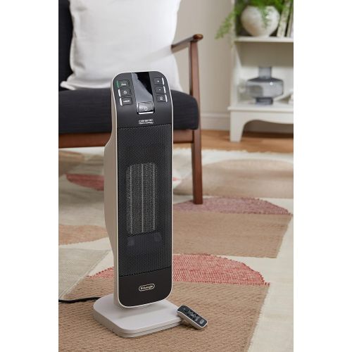 드롱기 DeLonghi HFX65V20 Ceramic Heater (2000 W) Black/Grey