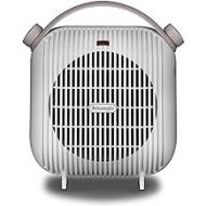 DeLonghi HFS30B24.W Table Fan Heater, 2400 W, White/Antique Pink