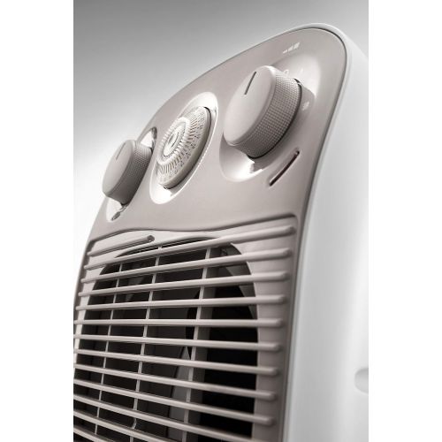 드롱기 De’Longhi DeLonghi hfs50d22 Vertical Edge Fan Heater White/Beige