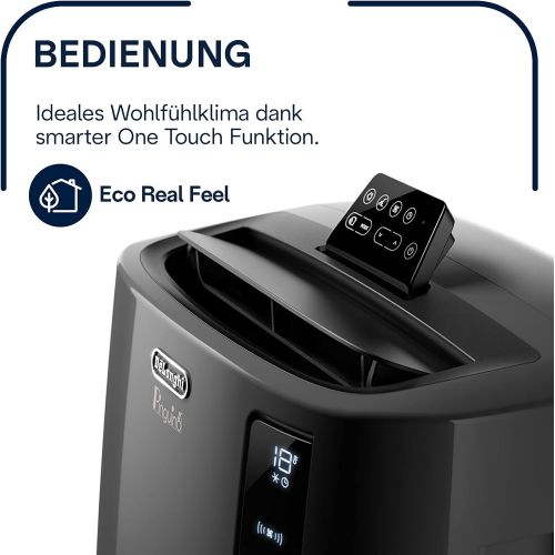드롱기 DeLonghi Pinguino PAC EL112 CST Mobile Air Conditioner with Dehumidifier Function with New Eco Refrigerant