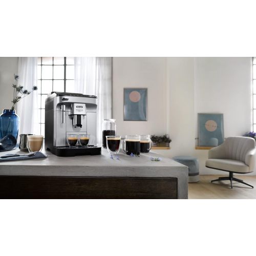 드롱기 DeLonghi Magnifica Evo ECAM292.33.SB Coffee Maker for Coffee and Cappuccino Silver