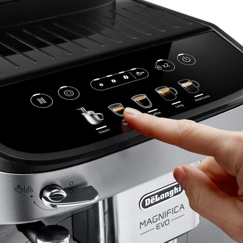 드롱기 DeLonghi Magnifica Evo ECAM292.33.SB Coffee Maker for Coffee and Cappuccino Silver