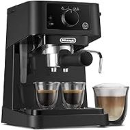 DeLonghi Stilosa Advanced EC235.BK Coffee Machine with 15 Bar Pressure, 1100 Watt, 1 Litre, Black