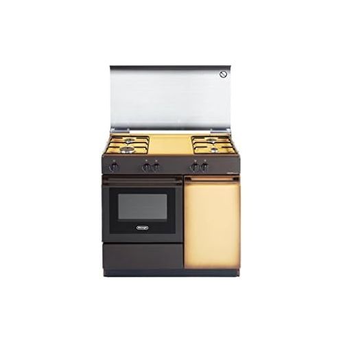 드롱기 De’Longhi Delonghi SGK 854?N autonome Gas Cooker Copper Oven and Hob Oven and (Mirror???Copper, Gas Stove, Small)