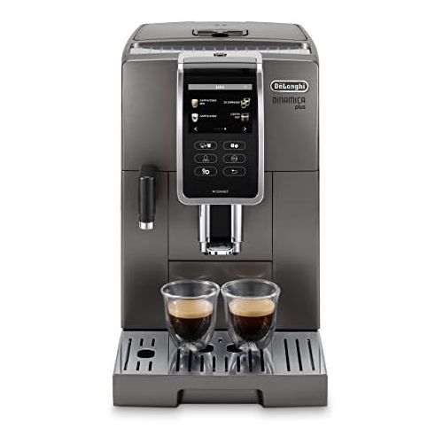 드롱기 DeLonghi Dinamica Plus ECAM 370.95.T Fully Automatic Coffee Machine with LatteCrema Milk System, Cappuccino & Espresso, 3.5 Inch TFT Touchscreen Colour Display and App Control, Cof