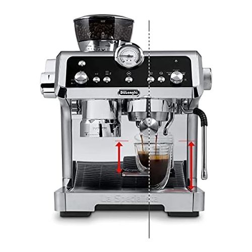 드롱기 DeLonghi La Specialista Prestigio EC 9355.M Espresso Machine, Portafilter Machine with Smart Functions and Professional Milk Frothing Nozzle, Stainless Steel