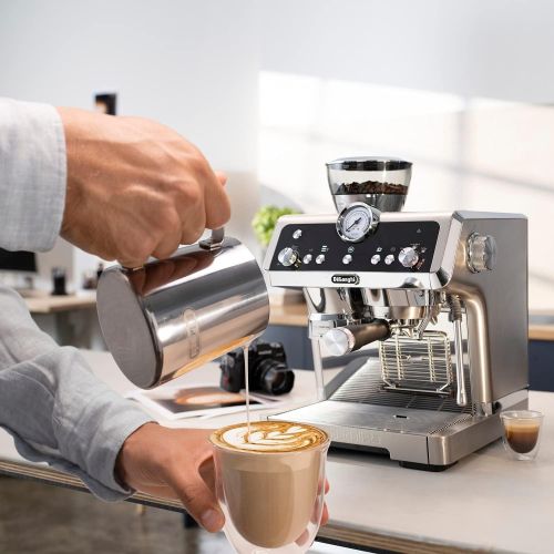 드롱기 DeLonghi La Specialista Prestigio EC 9355.M Espresso Machine, Portafilter Machine with Smart Functions and Professional Milk Frothing Nozzle, Stainless Steel