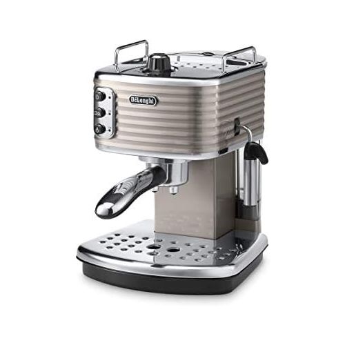 드롱기 De’Longhi Delonghi Scultura Traditional Pump Espresso Coffee Machine, 1100 W, Champagne