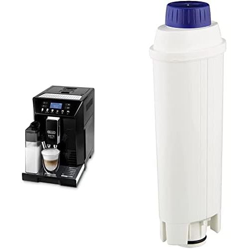 드롱기 De’Longhi DeLonghi Eletta Evo ECAM 46.860.B Fully Automatic Coffee Machine with LatteCrema Milk System Black & Original Water Filter DLSC002 - Accessories for DeLonghi Fully Automatic Coffee