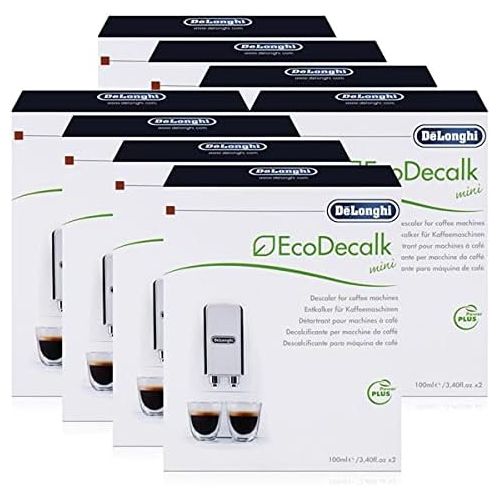 드롱기 8x Delonghi Entkalker Eco Dekalk mini 200ml fuer Kaffee Espresso Vollautomaten