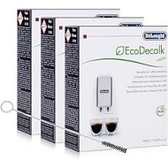 Delonghi EcoDecalk Mini Power Plus Descaler with Cleaning Brush for Fully Automatic Coffee Machines Pack of 3
