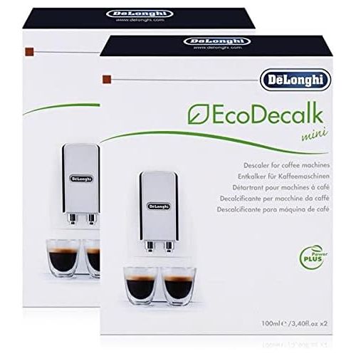 드롱기 De’Longhi DeLonghi Eco Decalk Natural Coffee Machine Descaler Solution (Pack of 4 x 100 ml Fluid)