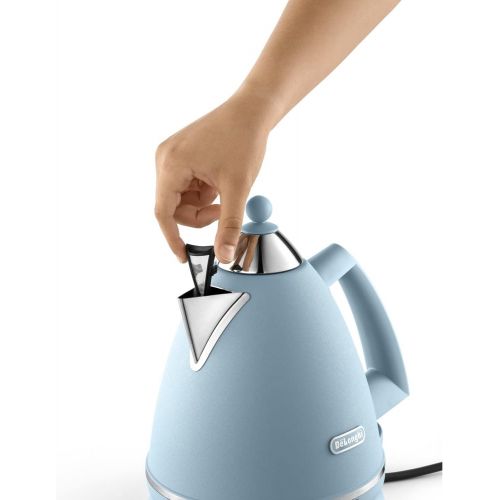 드롱기 DeLonghi Argento Flora KBX3016.AZ 360° Rotating Kettle with Cable Storage Blue