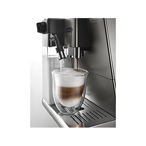 드롱기 De’Longhi DeLonghi DeLonghi Etam 29.666 Automatic Coffee Machine Titanium/SI Autentica Espresso Machine 8004399329874, Silver