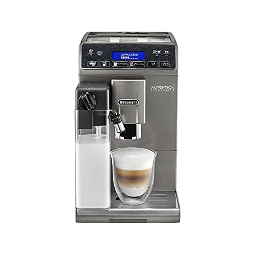 드롱기 De’Longhi DeLonghi DeLonghi Etam 29.666 Automatic Coffee Machine Titanium/SI Autentica Espresso Machine 8004399329874, Silver