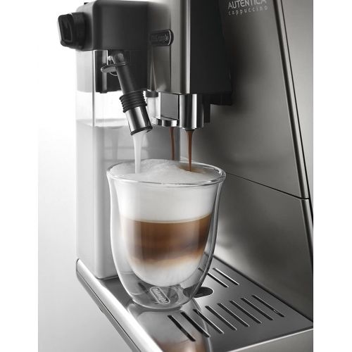 드롱기 De’Longhi DeLonghi DeLonghi Etam 29.666 Automatic Coffee Machine Titanium/SI Autentica Espresso Machine 8004399329874, Silver