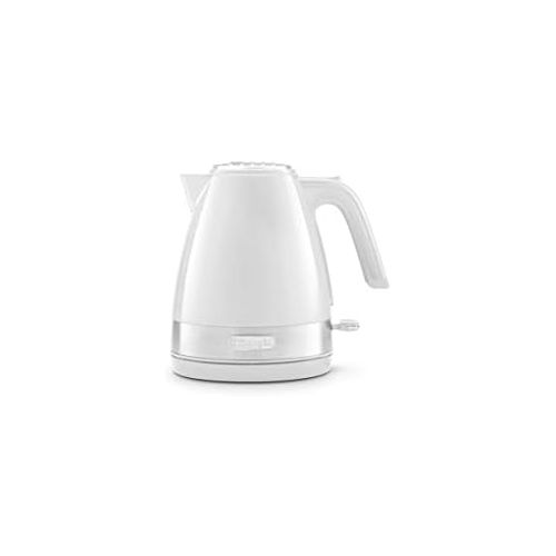 드롱기 DeLonghi Active Line KBLA2000.W Kettle, 360° Rotating Base, Water Level Indicator, Cable Wind, Capacity 1 Litre, 2000 Watt, White