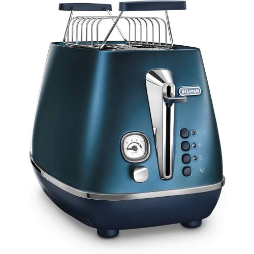 드롱기 De’Longhi DeLonghi Distinta Flair KBI2001.BL Breakfast Set with Kettle and Toaster CTI2103.BL Blue