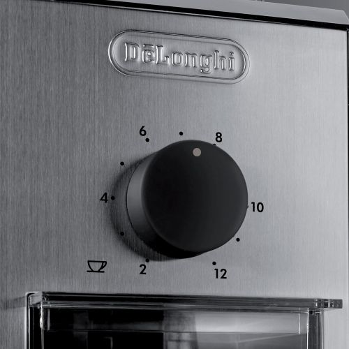 드롱기 De’Longhi Delonghi Burr Coffee Grinder with Stainless Steel Bow Selector and Flow Control