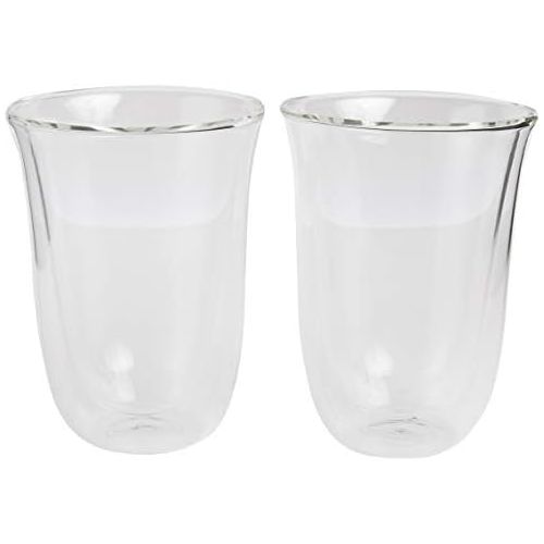 드롱기 De’Longhi Delonghi 5513214611 Coffee Glasses Transparent 220 ml Set of 2 Transparent 220 ml 117 mm