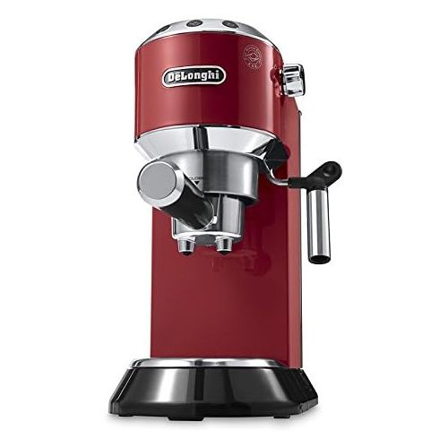 드롱기 DeLonghi Delonghi EC680.R DEDICA 15-Bar Pump Espresso Machine Coffee Maker, Red, 220 Volts (Not for USA - European Cord)