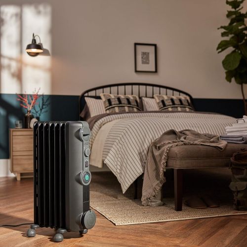 드롱기 DeLonghi Comfort Temp Full Room Radiant Heater, Light Gray