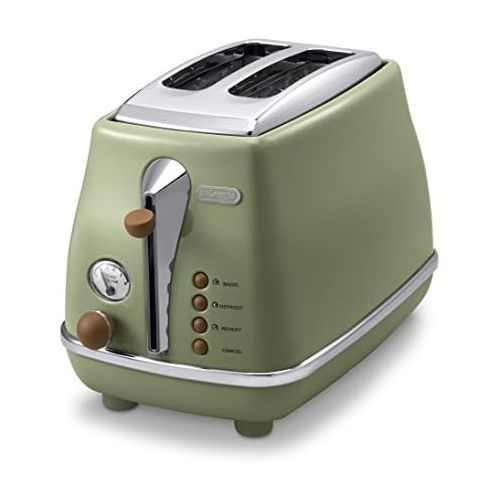 드롱기 DeLonghi Pop-up toaster「ICONA Vintage Collection」CTOV2003J-GR (Olive green)【Japan Domestic genuine products】