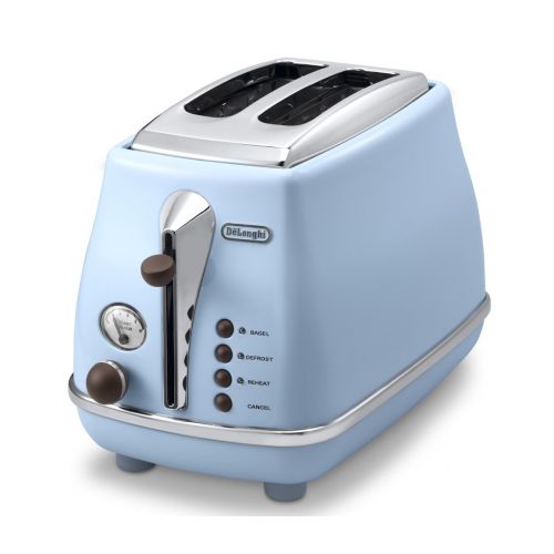 드롱기 DeLonghi Pop-up toaster 「ICONA Vintage Collection」CTOV2003J-AZ (Azzurro Blue)【Japan Domestic genuine products】