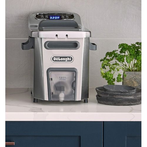 드롱기 DeLonghi D44528DZ Livenza Easy Clean Deep Fryer, Silver