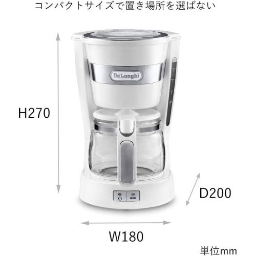 드롱기 DeLonghi drip coffee maker ICM14011J (Red)