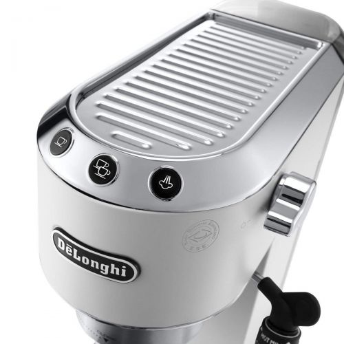 드롱기 DeLonghi Delonghi EC685.W DEDICA 15-Bar Pump Espresso Machine Coffee Maker, 220 Volts (Not for USA-European Cord), White